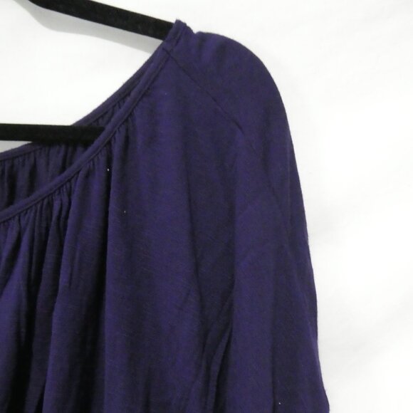 TAMMY MARS | medium | Elegant Draped Purple Top | Made In The USA - Picture 5 of 13